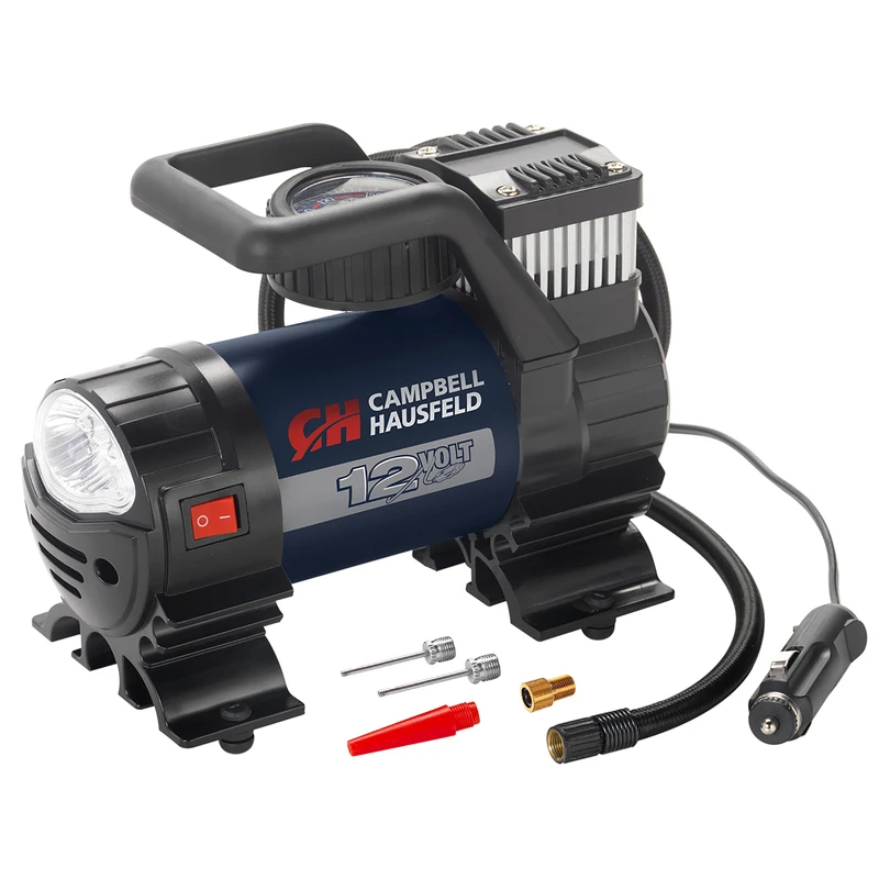 12-volt 150 Psi Electric Inflator With Led Light And Accessories