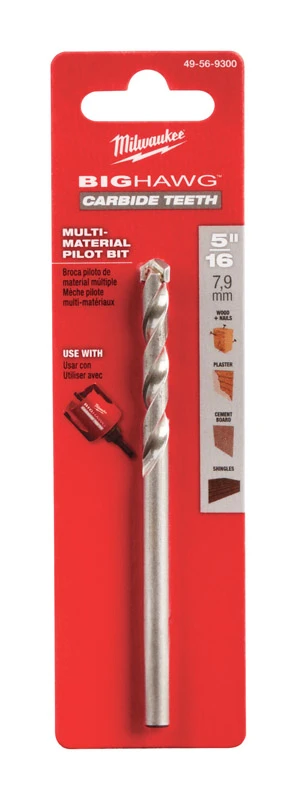 Big Hawg 5/16 In. X 4-1/2 In. Carbide Tipped Pilot Drill Bit