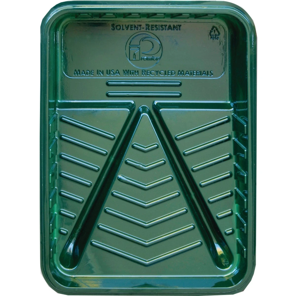 Plastic Paint Tray, Green, 1 Qt., 9 In.