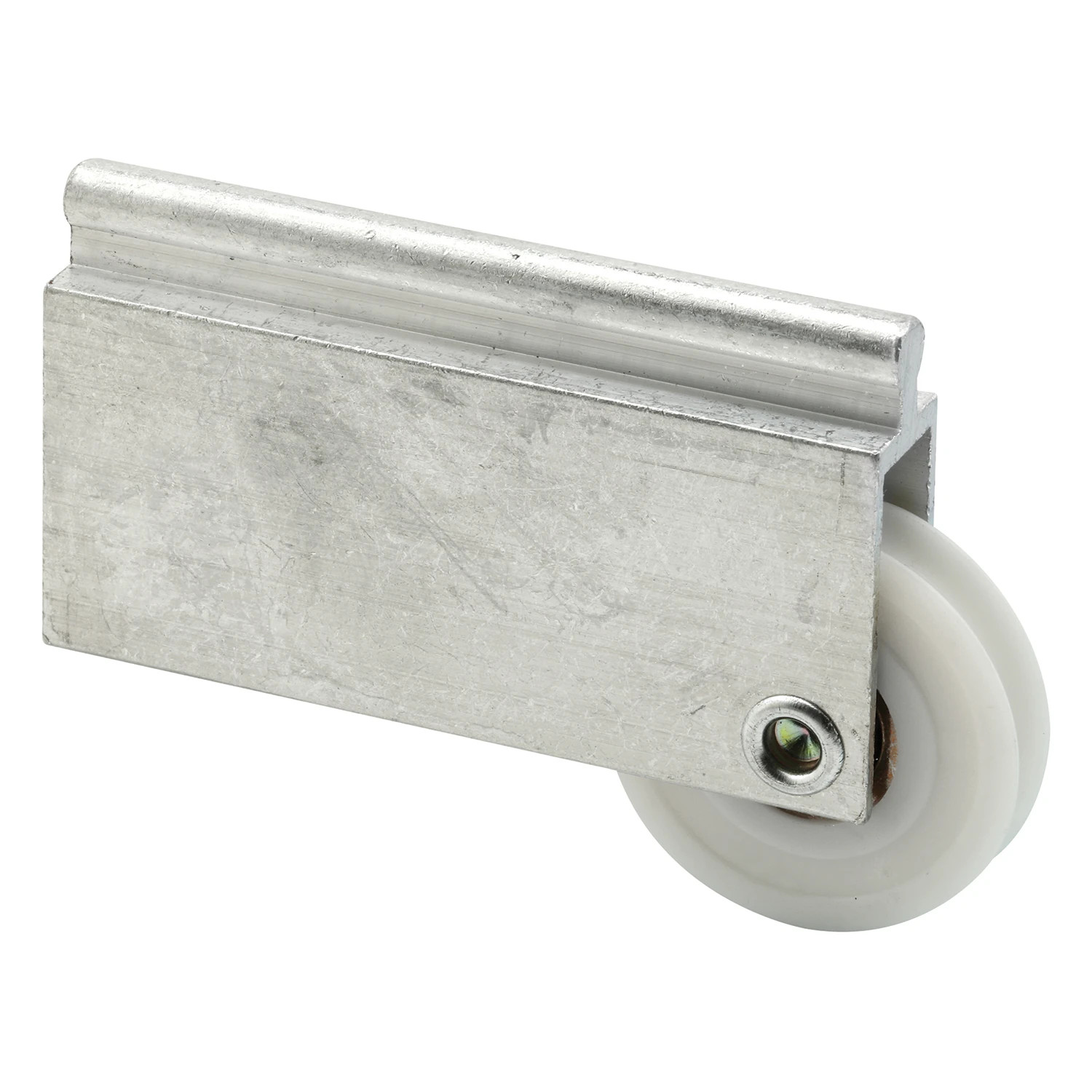 Mirror Door Roller Assembly, Plastic Roller, Ball Bearings, Concave, 1-1/2 In.
