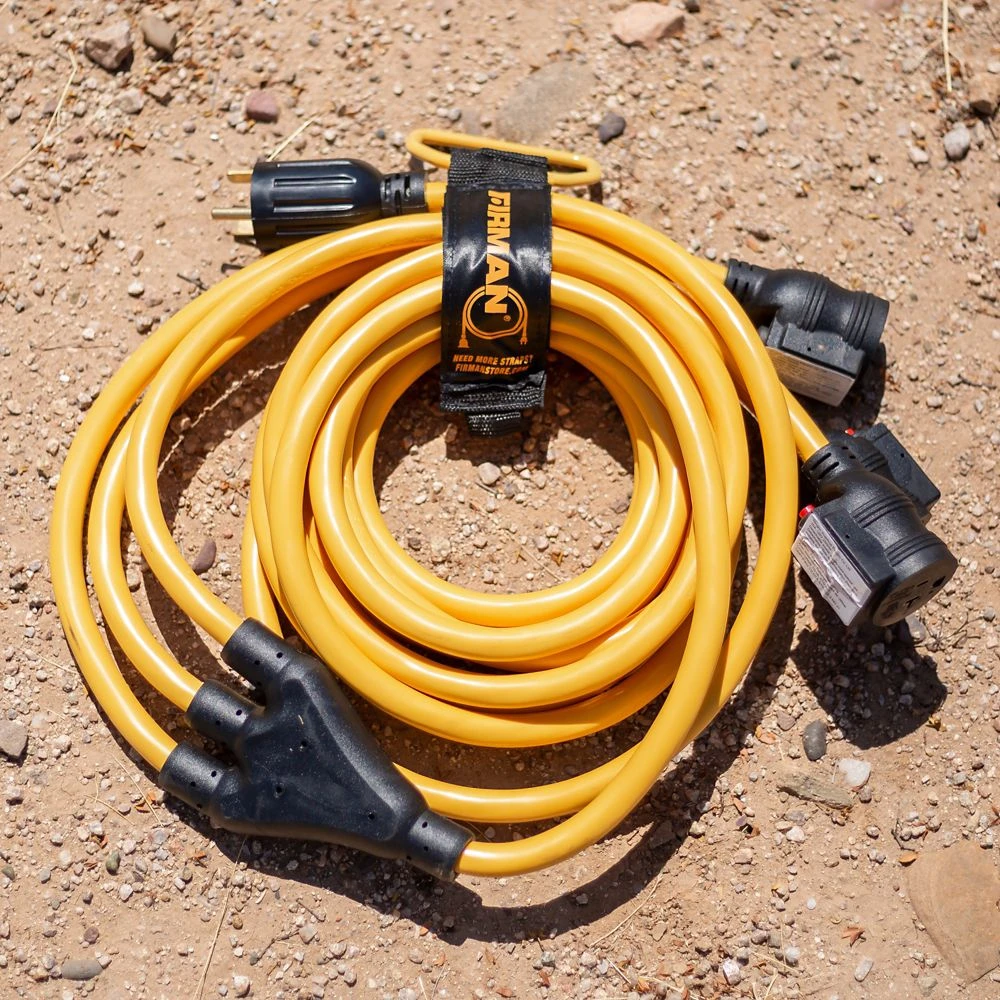 1101 Heavy-duty 25 Ft Portable Power Cord, 10 Gauge, Male To Female Connection