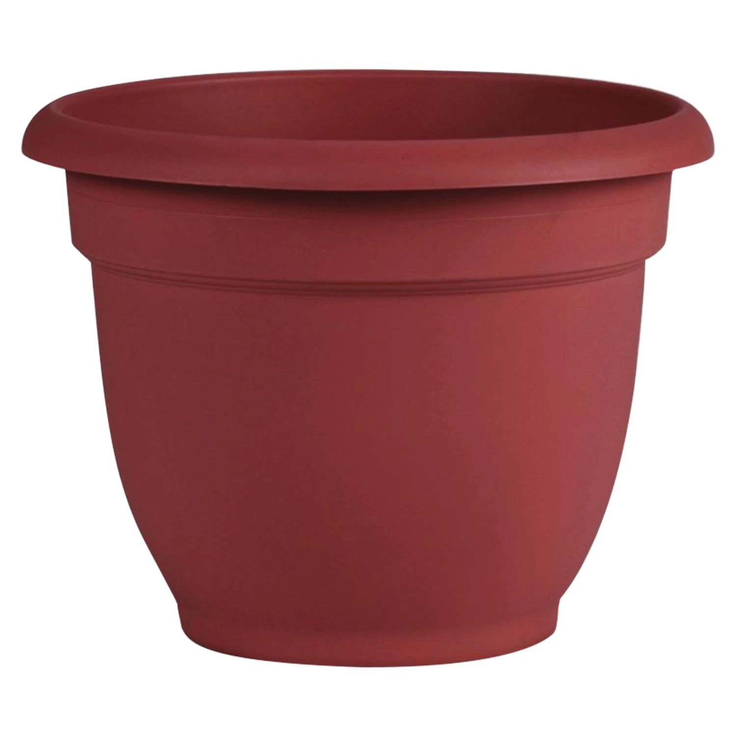 Ariana 10 In. Self-watering Plastic Planter - Burnt Red