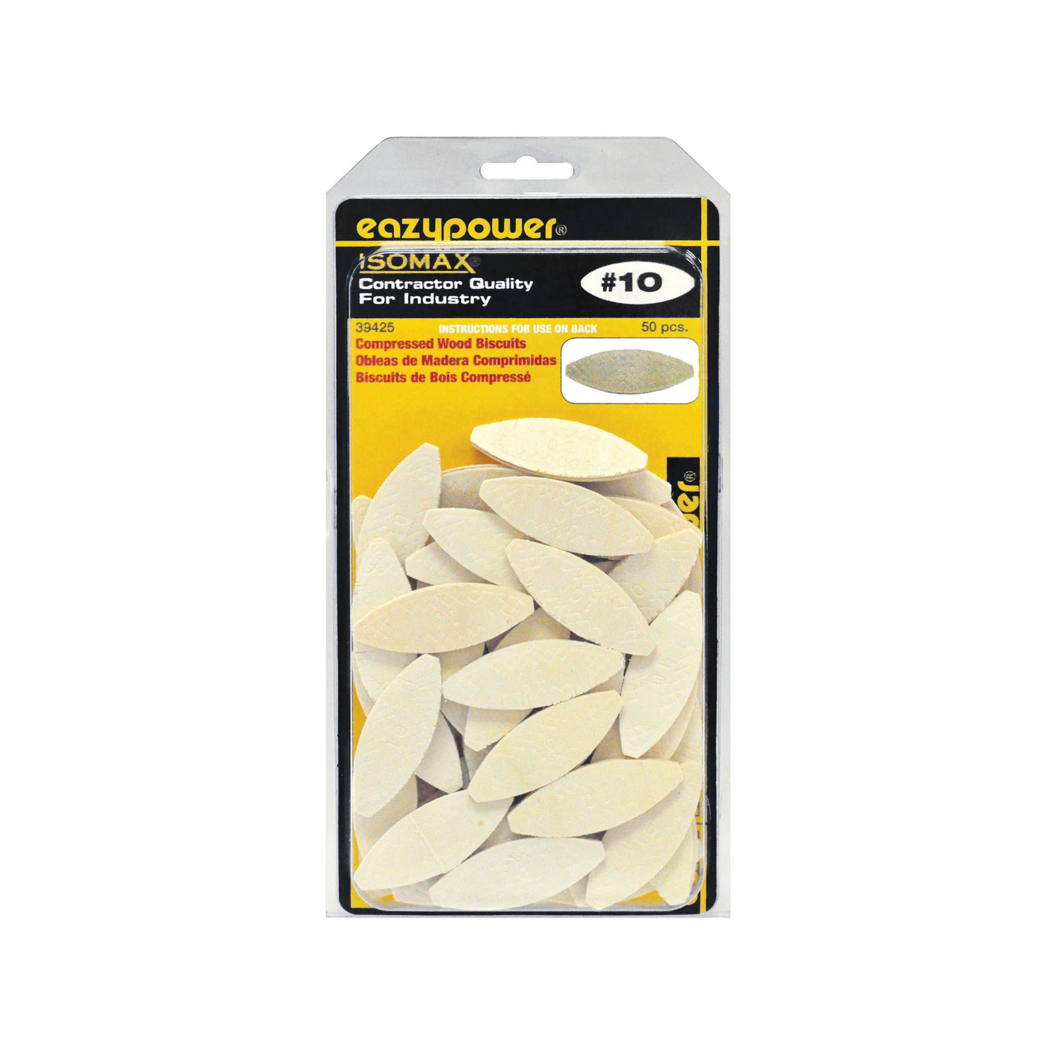 Plate Joiner Wood Biscuits, #10, 50-Pk.