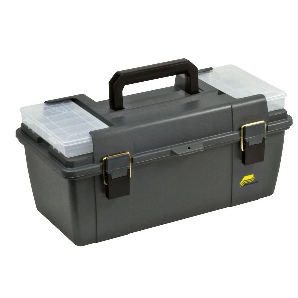 Grab 'n' Go 20 Inch Tool Box With Lift-out Tray - Gray & Black
