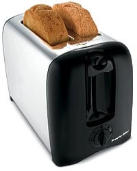 2-slice Cool Wall Toaster Model 22608, Black/chrome, Stainless Steel