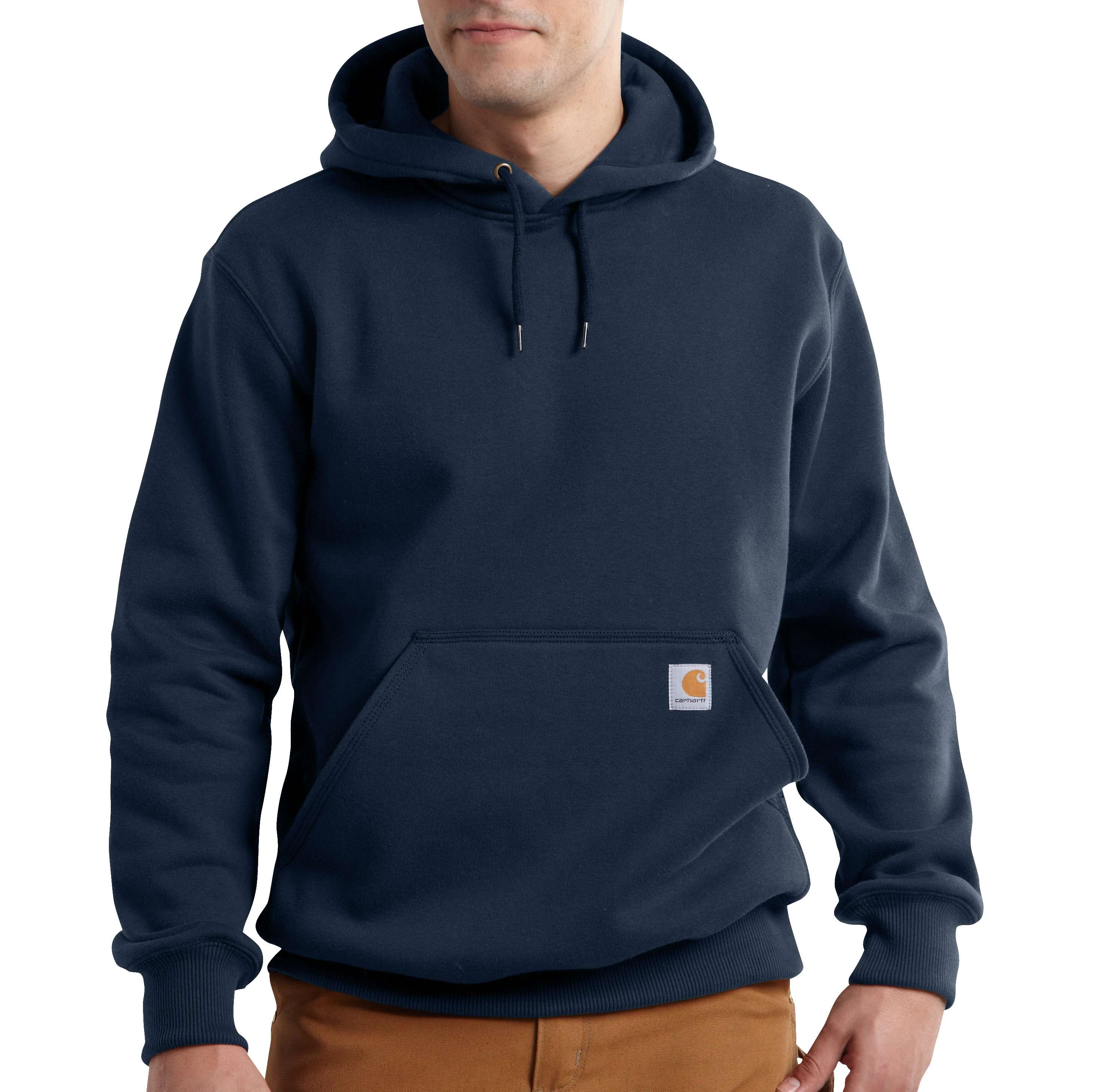 Paxton Heavyweight Hooded Sweatshirt in Navy Blue Size Extra Large
