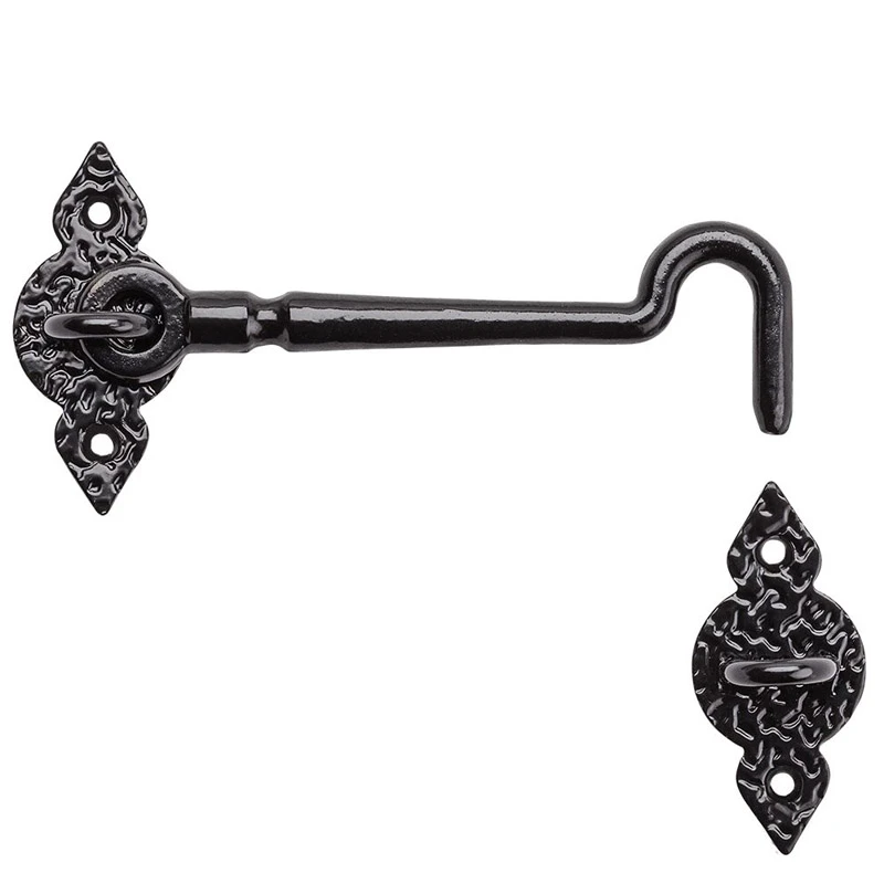 Spear Gate Hook, Black, 6 In.