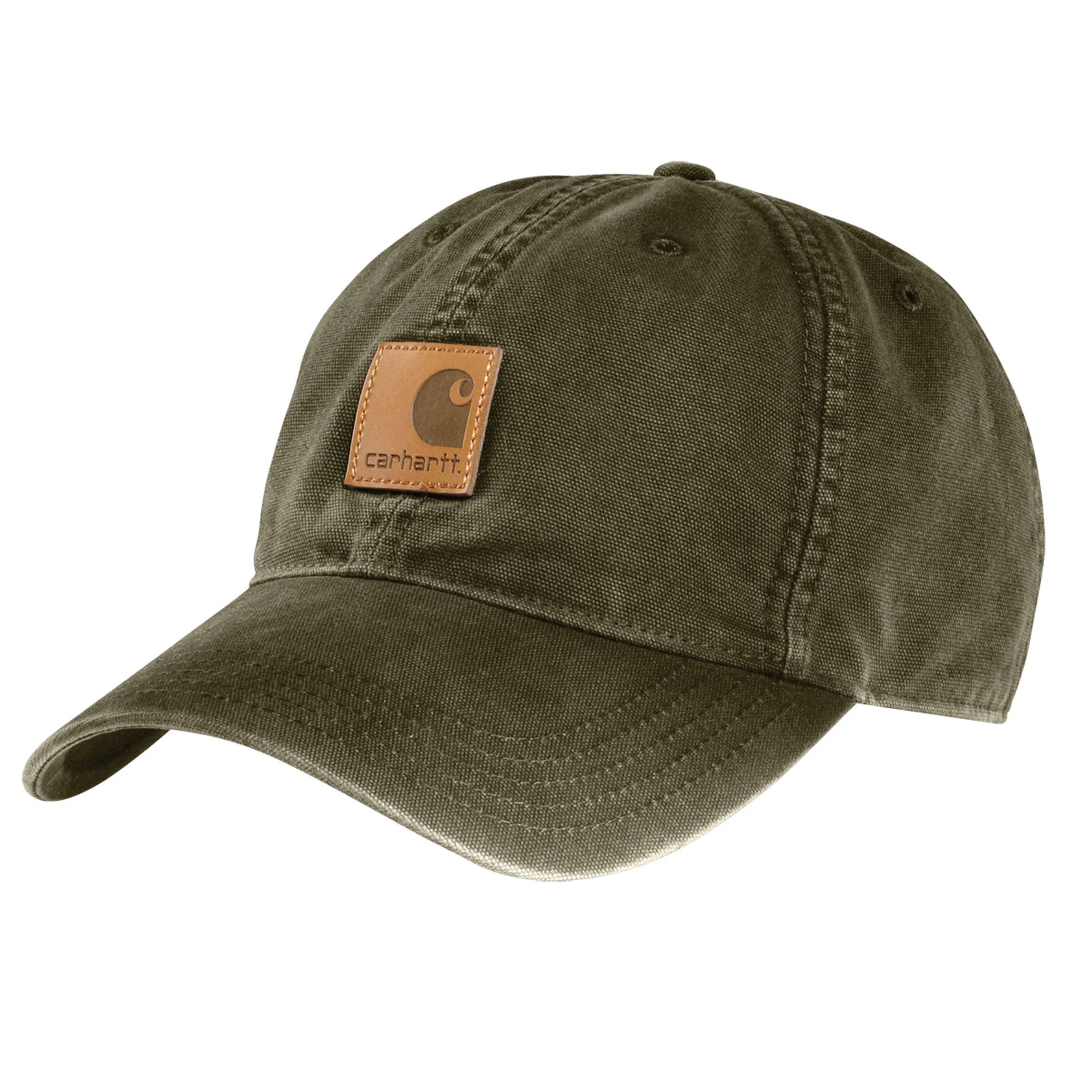 Men's Odessa Cap - Army Green - 100% Cotton Canvas - Adjustable Fit