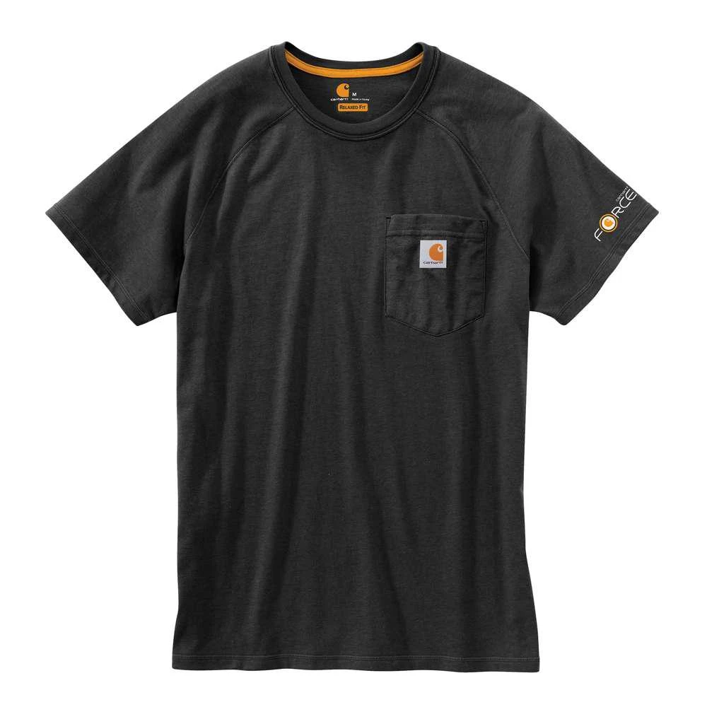 Force Delmont Men's Regular Xx Large Black Cotton Short Sleeve T-shirt