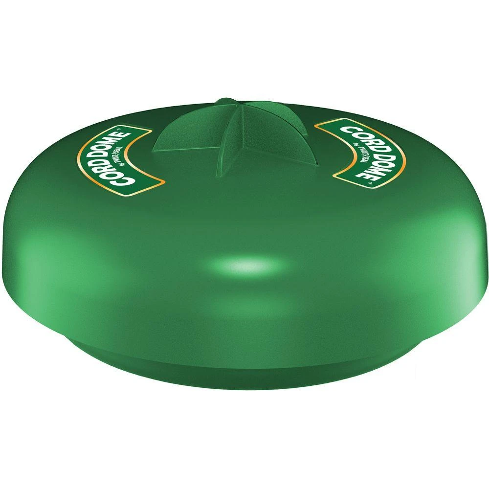 Green Outdoor Cord Dome Protects Electrical Cord Connections from Weather and Moisture