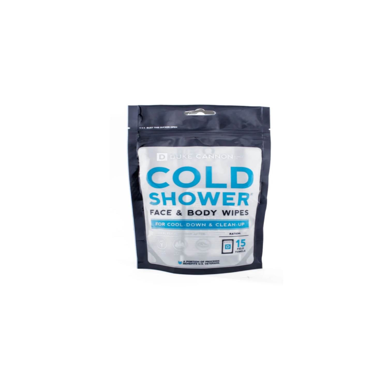 Cold Shower Cooling Field Towel Wipes, 15-Pk.