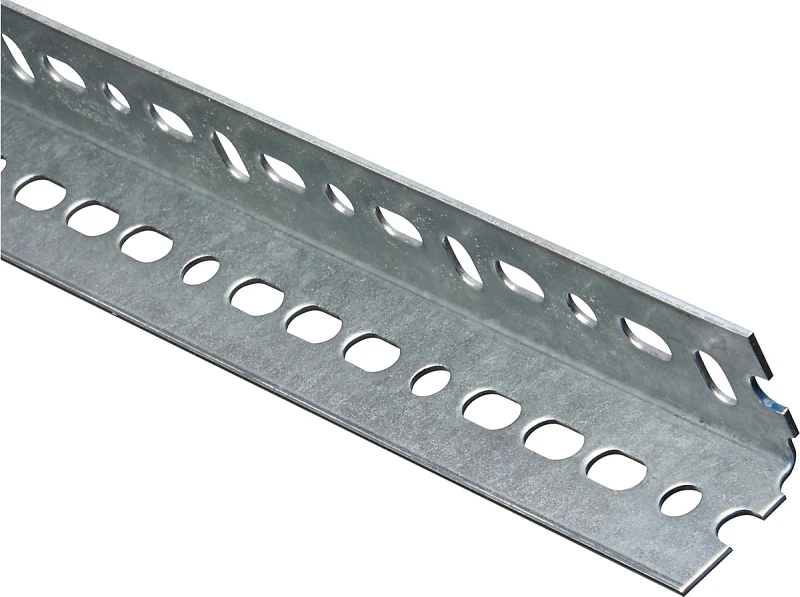 Galvanized Steel Slotted Angle, 1.5 Inches by 60 Inches