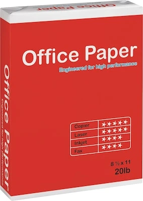 Multipurpose Copy Paper, 96 Bright, 20 Lb, 8 1/2 X 11, White, 5000 Sheets