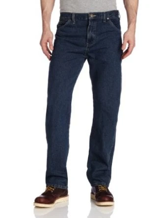 Men's Regular Fit Straight-leg 6-pocket Jeans, Size 32 X 32, Khaki Tint