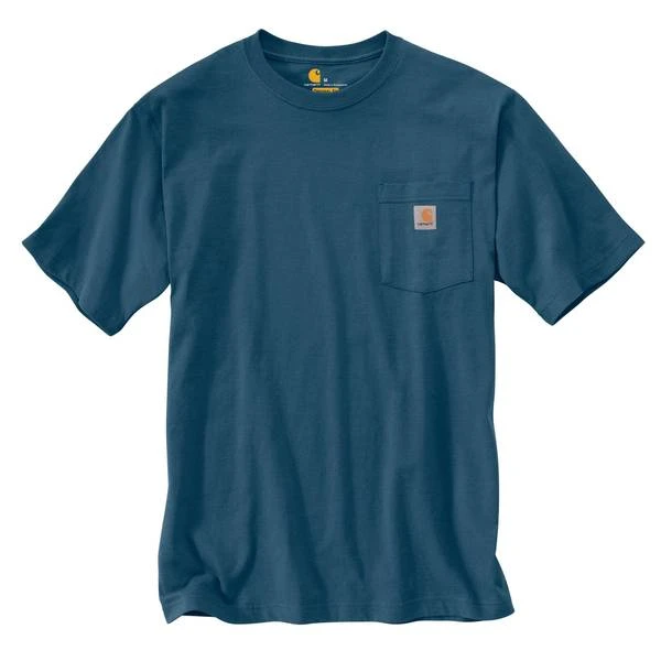 Men's Workwear Pocket Short Sleeve T-shirt - Large Regular - Stream Blue