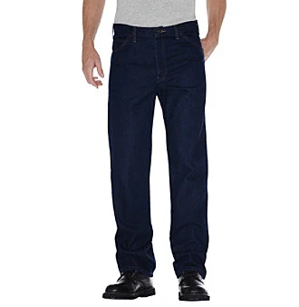 Men's Big & Tall Regular Straight Fit 5-pocket Jeans, Size 50x30, Indigo Blue