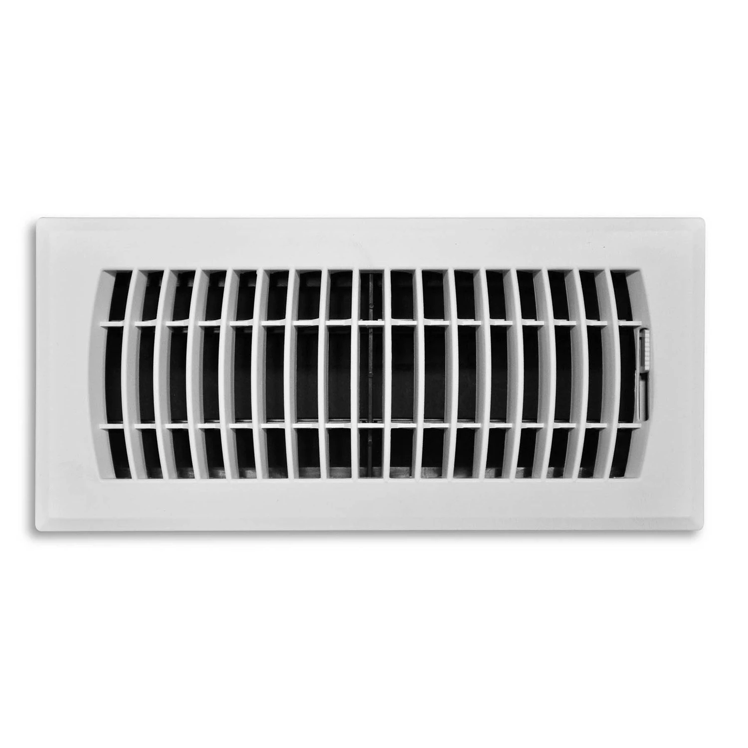 Tru Aire 4 in. H x 10 in. W 1-Way Powder Coat White ABS Plastic Floor Diffuser