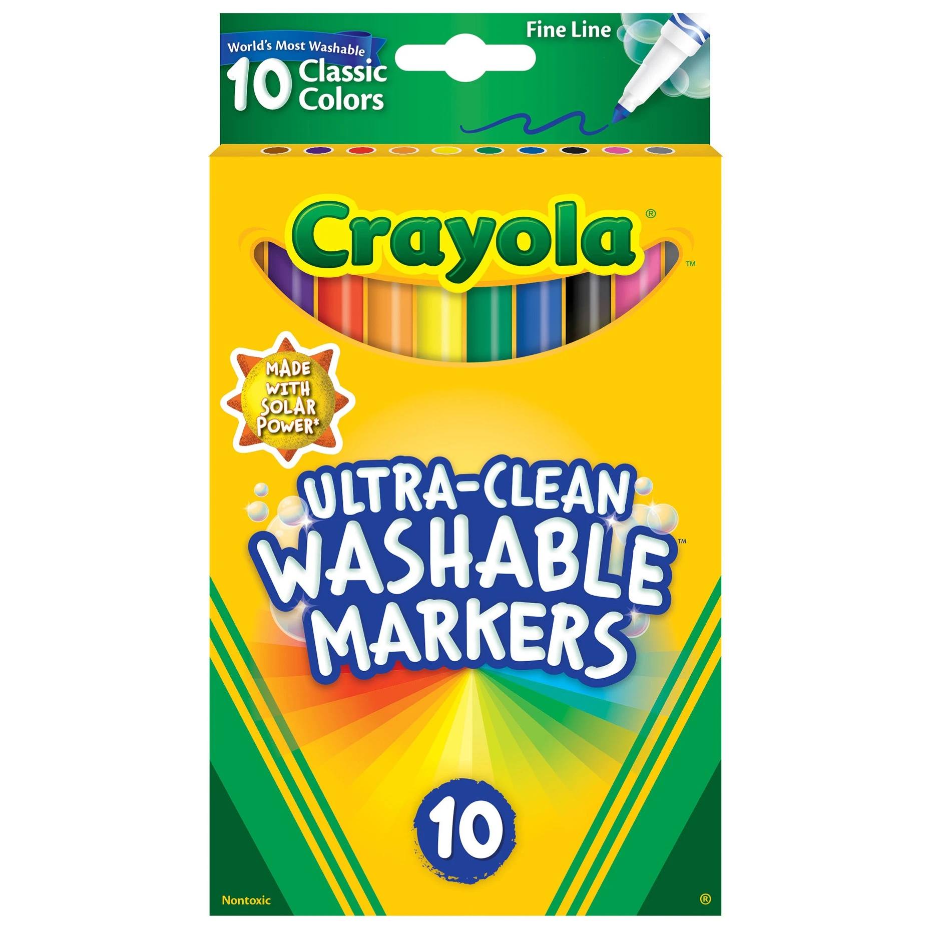 Crayola Color Max Assorted Fine Tip Markers 10 pk