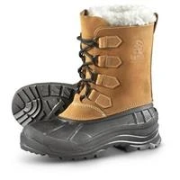 Alborg Men's Winter Boots, Size 9 Medium, Tan/beige/green