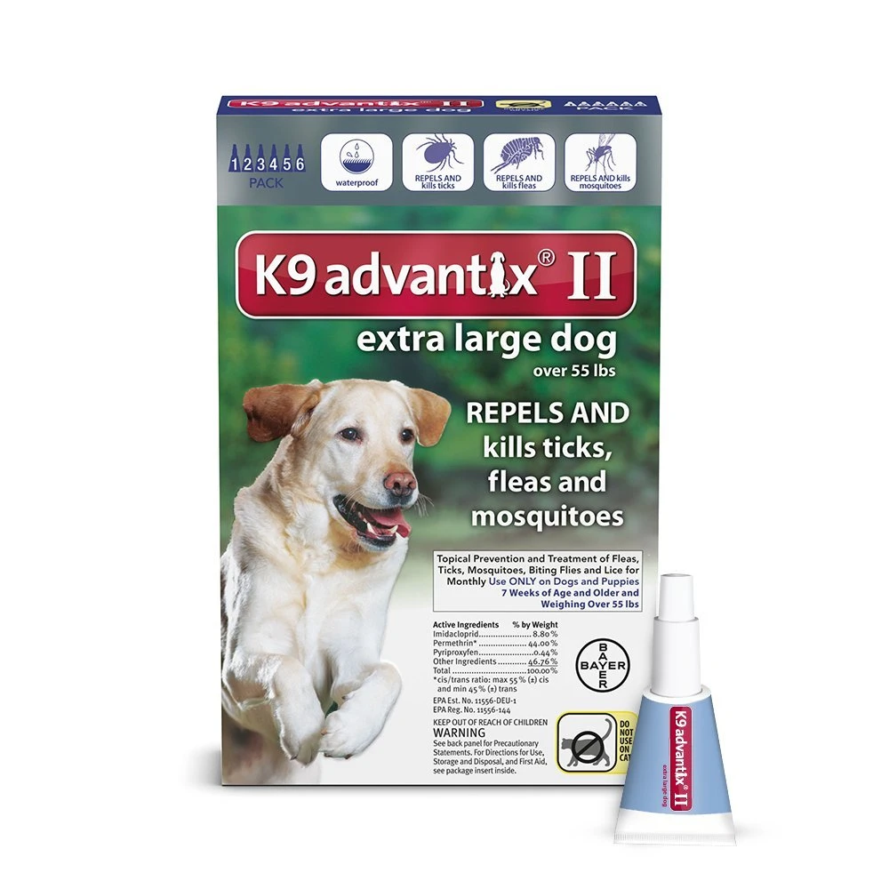 K9 Advantix II Bayer Topical Extra Large Dog Flea & Tick Treatment, Pack of 6, 6 CT