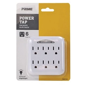 OUTLET 6 TAP NIGHTLIGHT