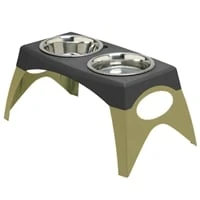 Elevated Dog Feeder - Large Storm Cloud 24" L X 13" W X 11.1" H