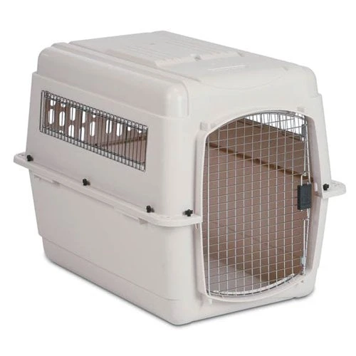 Vari Dog Kennel, 36" L X 25" W X 27" H, Large, Bleached Linen
