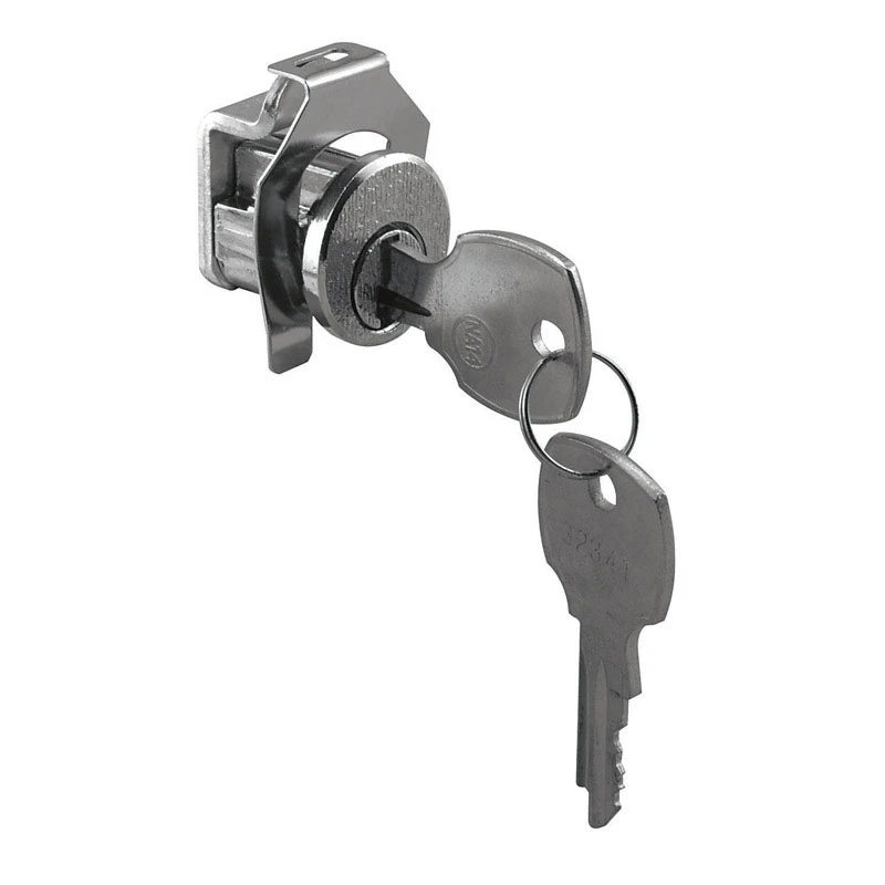 Brushed Nickel Steel Clockwise Mailbox Lock S4315 With 2 Keys