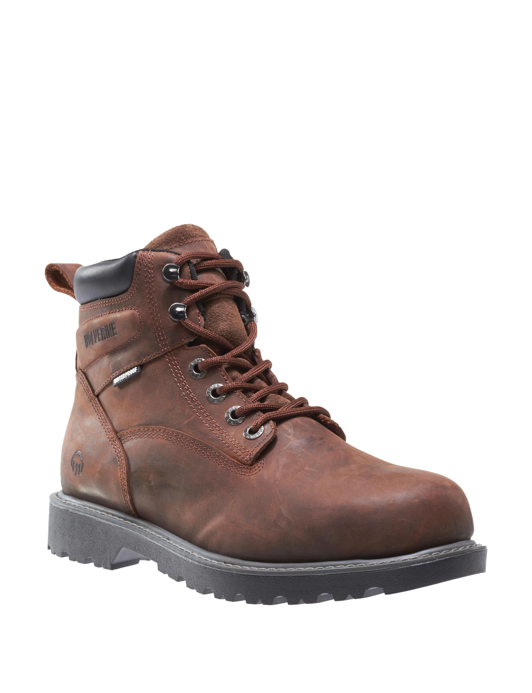Men's Floorhand Waterproof 6 In. Soft Toe Work Boot Size 13 Dark Brown