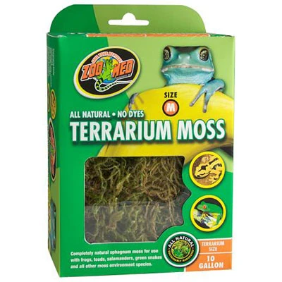 All Natural Medium Terrarium Moss Substrate, 10 Gallon, 0.54 Lbs