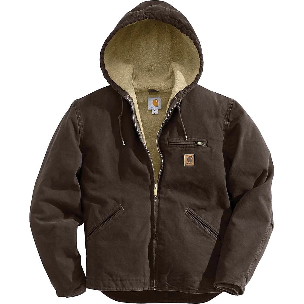 Men's Sandstone Sierra Jacket J141 - Xxl - Dark Brown - Sherpa Lined
