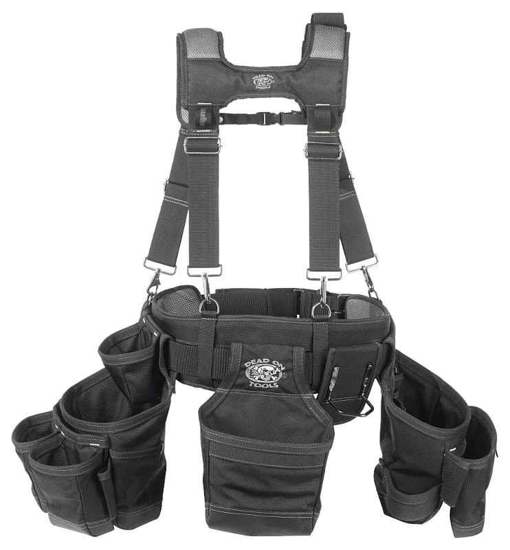 Do-bsr Heavy Duty Framer's Suspension Rig, 52 In Waist, 19-pocket, Black