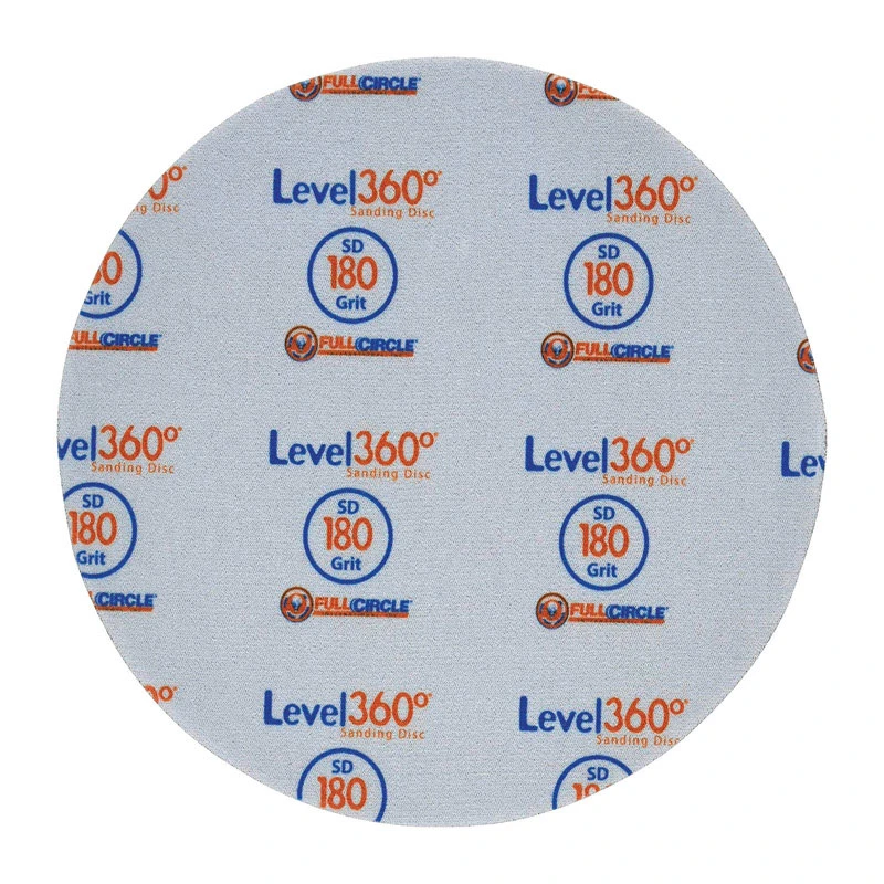 Full Circle Level 360 8.75 in. Aluminum Oxide Hook and Loop Sanding Disc 180 Grit Very Fine 5 pk