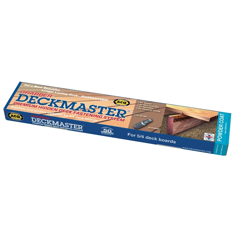 Grabber Dmp125-10 Deckmaster Hidden Bracket Kit, Powder Coated, 10 Pack