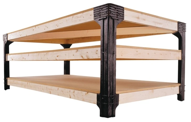 90158 Workbench Kit, Resin, Black - Customizable Worktable Solution
