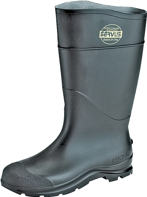 18822-14 Non-insulated Knee Boots, 16 Inch, Black, Pvc Upper