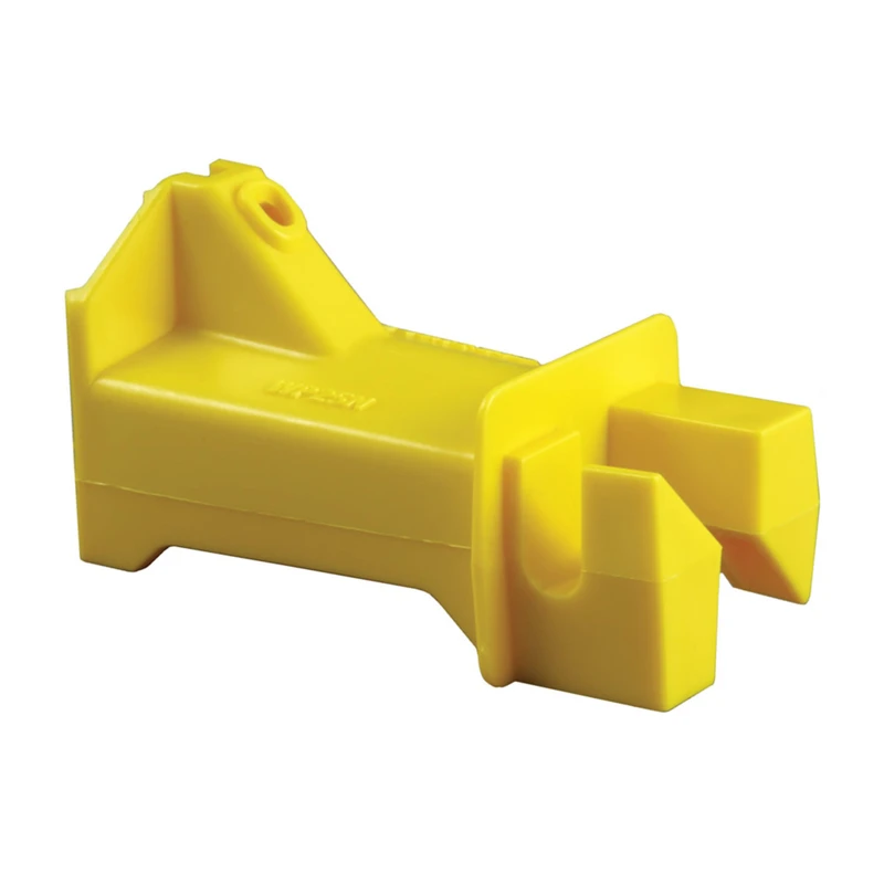 Zareba RED SNAP'R YRS25N Wood Post Insulator, Polyethylene, Yellow