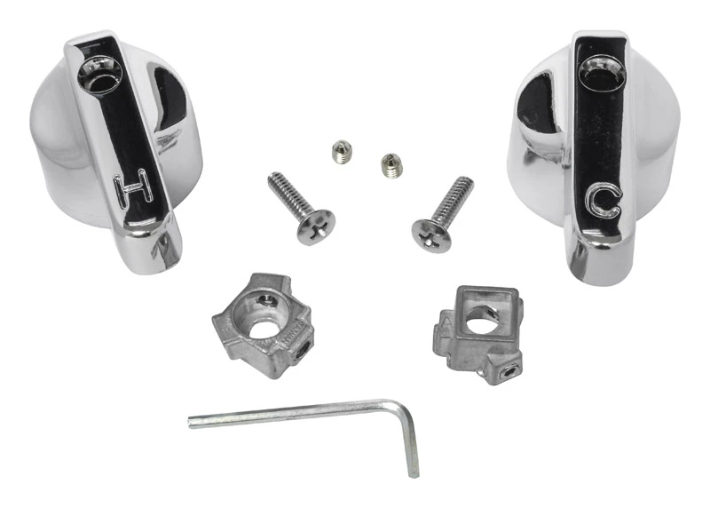 Universal Chrome Faucet Handles for Effortless Upgrade