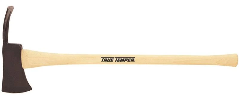 True Temper 36 Inch Landscaping Axe With 3.75 Lb Forged Steel Head And Hickory Handle