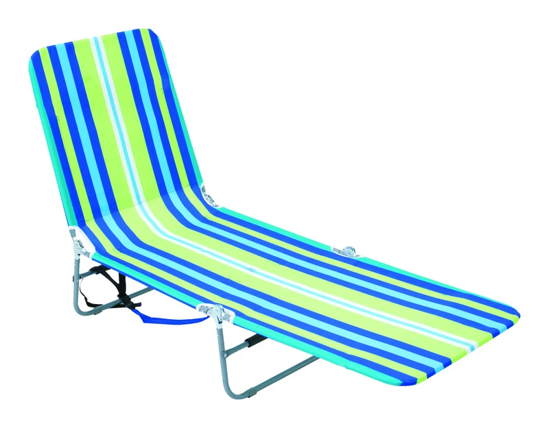 Rio Brands Silver Steel Adjustable Backrest Chaise Lounge