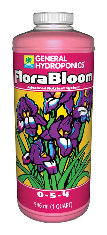 Florabloom Liquid Nutrient System 1 Quart - Hydroponic Bloom Nutrient Solution