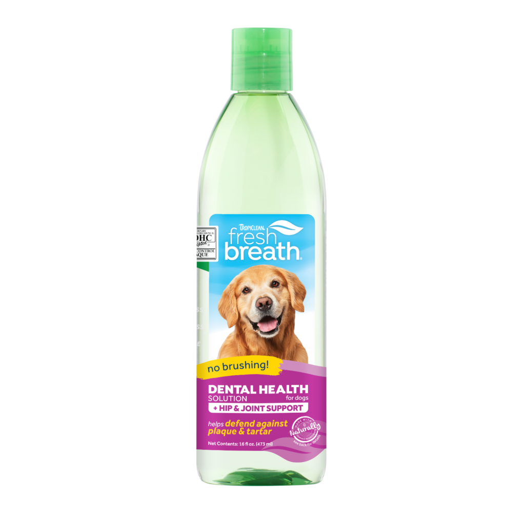 Fresh Breath Plus Hip & Joint Oral Care Water Additive For Dogs And Cats, 33.8 Oz