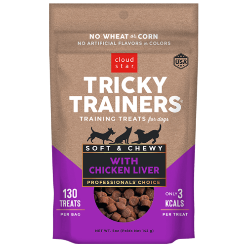 Cloud Star Chewy Tricky Trainers Liver Dog Treats, 5 oz., 5 ounce
