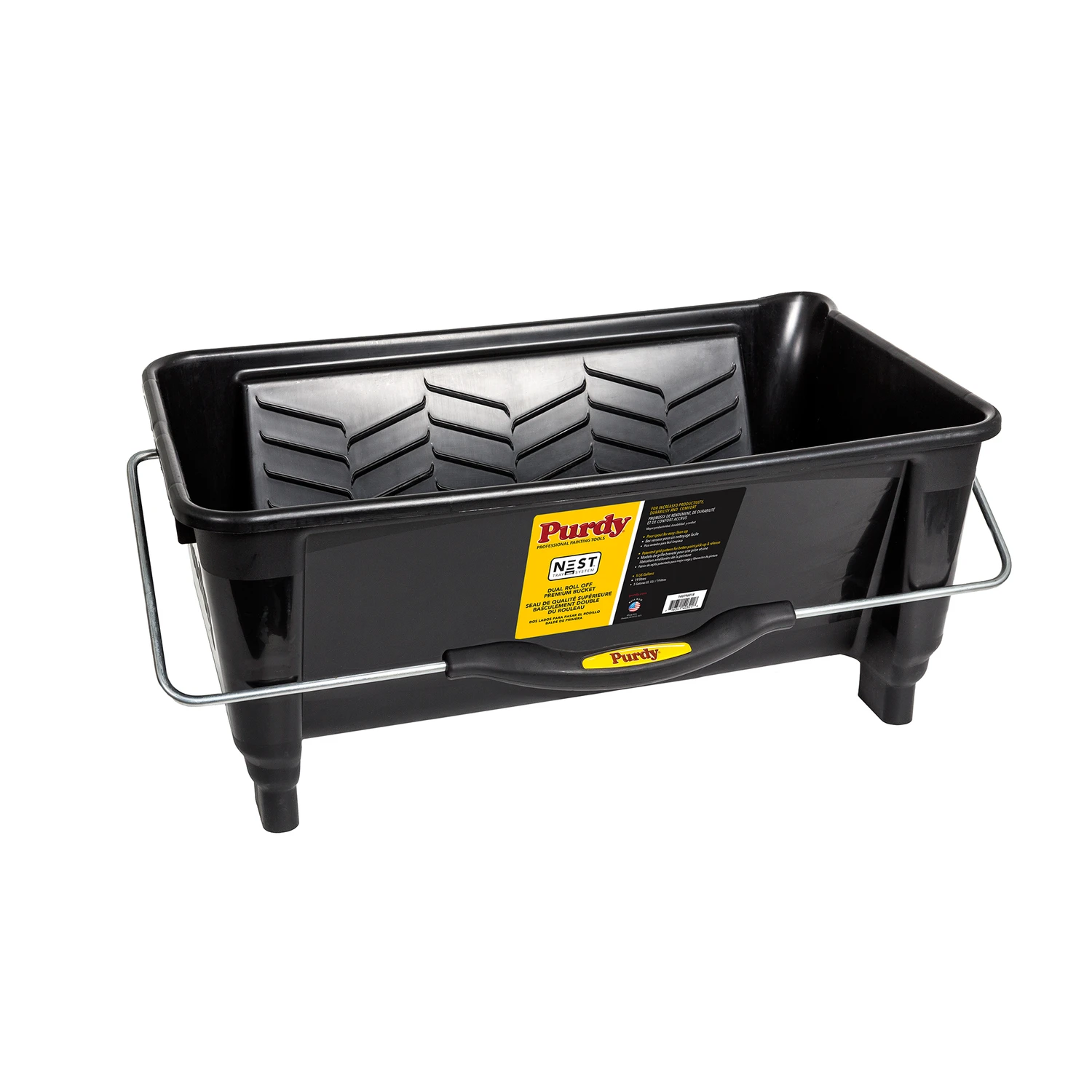 Nest 140796018 5 Gallon Dual Roll-off Bucket With Ergonomic Handle