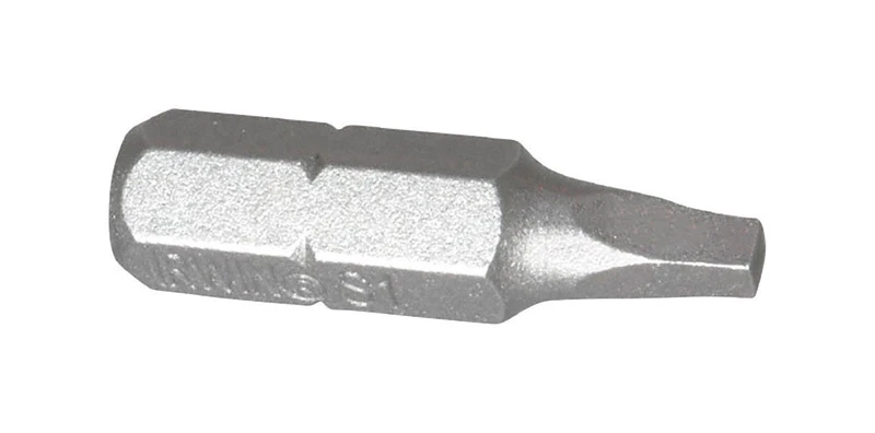 92203 Square Recess Insert Bit #1 Drive, 1 In Length, Hex Shank, S2 Tool Steel