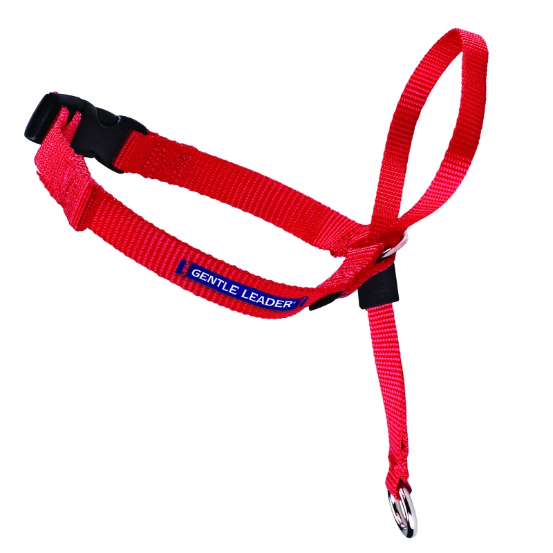 Gentle Leader Quick Release Head Collar, Medium Size, Red Color