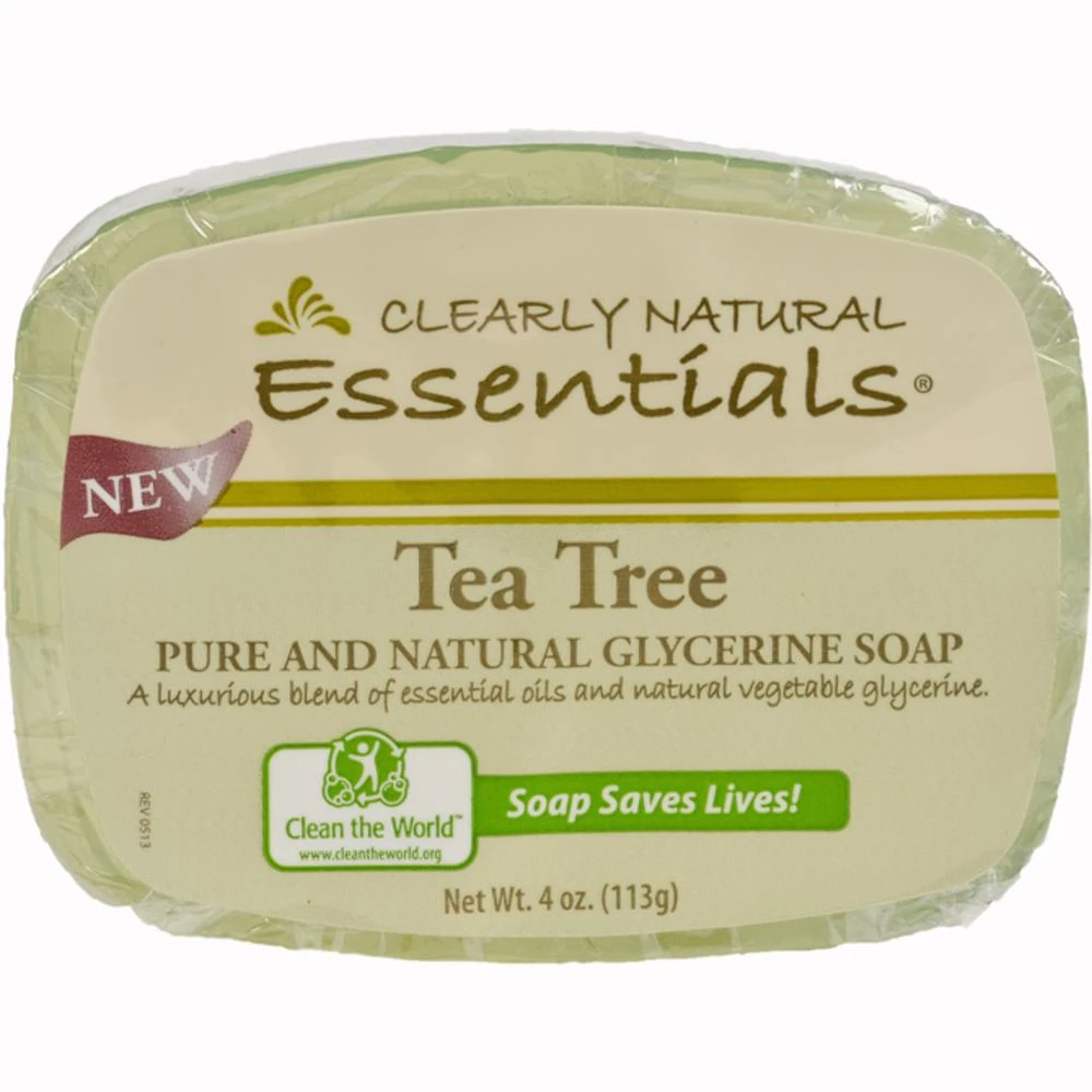 Clearly Natural, Glycerine Bar Soap Tea Tree 4 Oz.