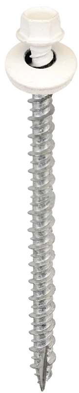Sw-mw3w250 #9 X 3 In. White Metal-to-wood Screws, 250 Pk, Hex Drive