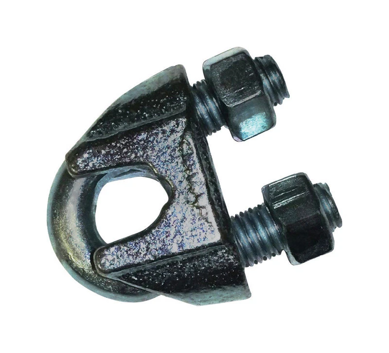 260-1/2 Galvanized Wire Rope Clip, 1/2 In Diameter, Iron/steel Construction