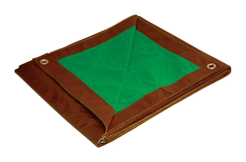 Dry Top 10 Ft. W X 12 Ft. L Medium Duty Reversible Polyethylene Tarp Brown/green